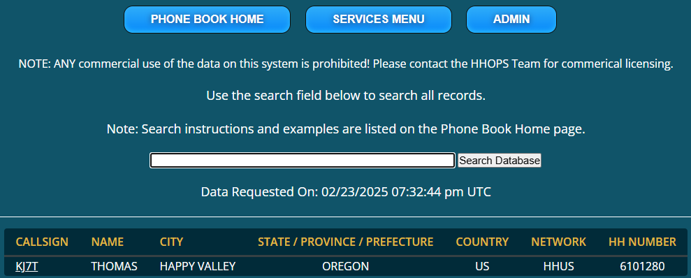 Phone directory search