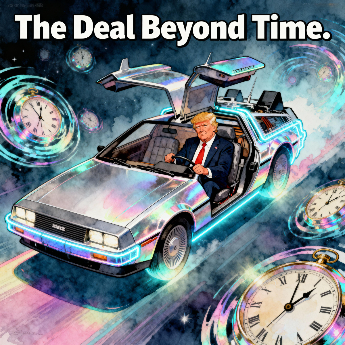 Magick Mica Trump parody art