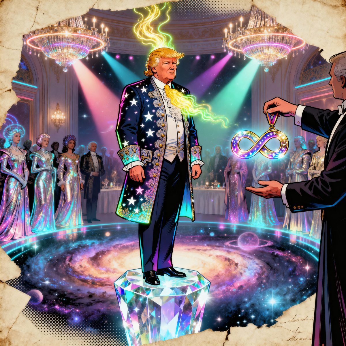 Magick Mica Trump parody art