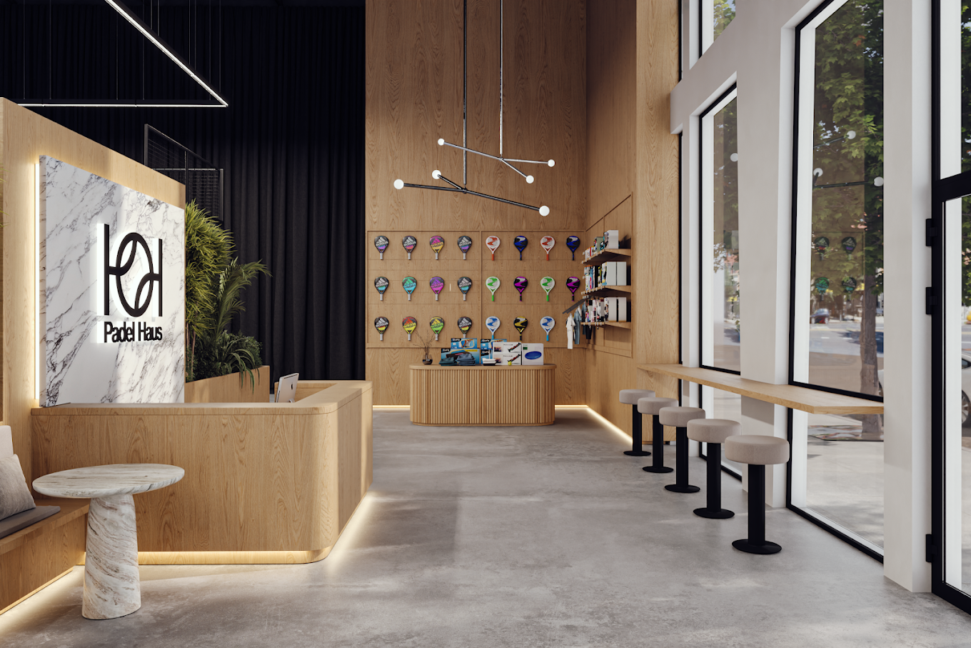 Inside Padel Haus Greenpoint