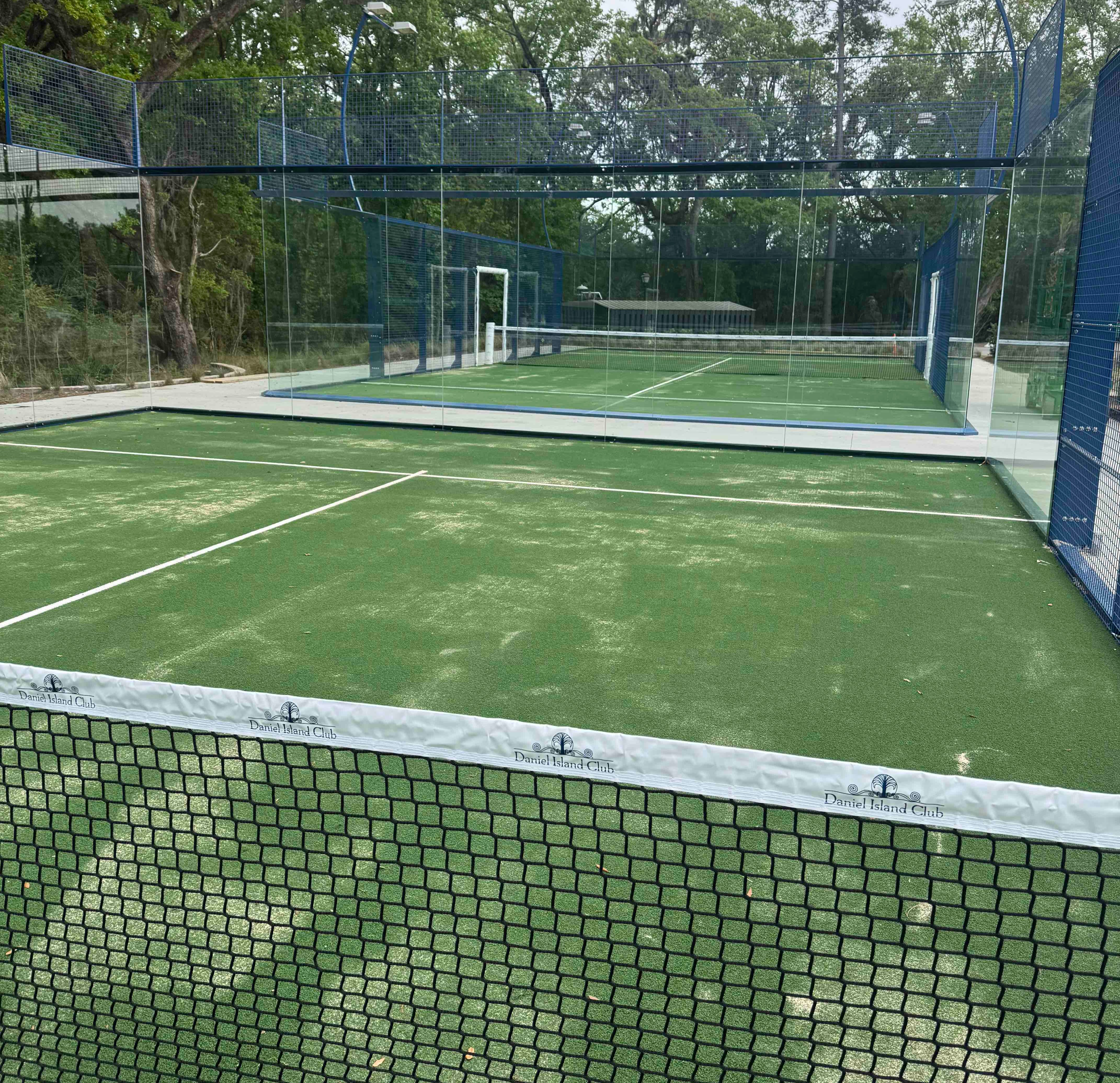 The soon-to-open padel courts at the Daniel Island Club in Charleston, SC