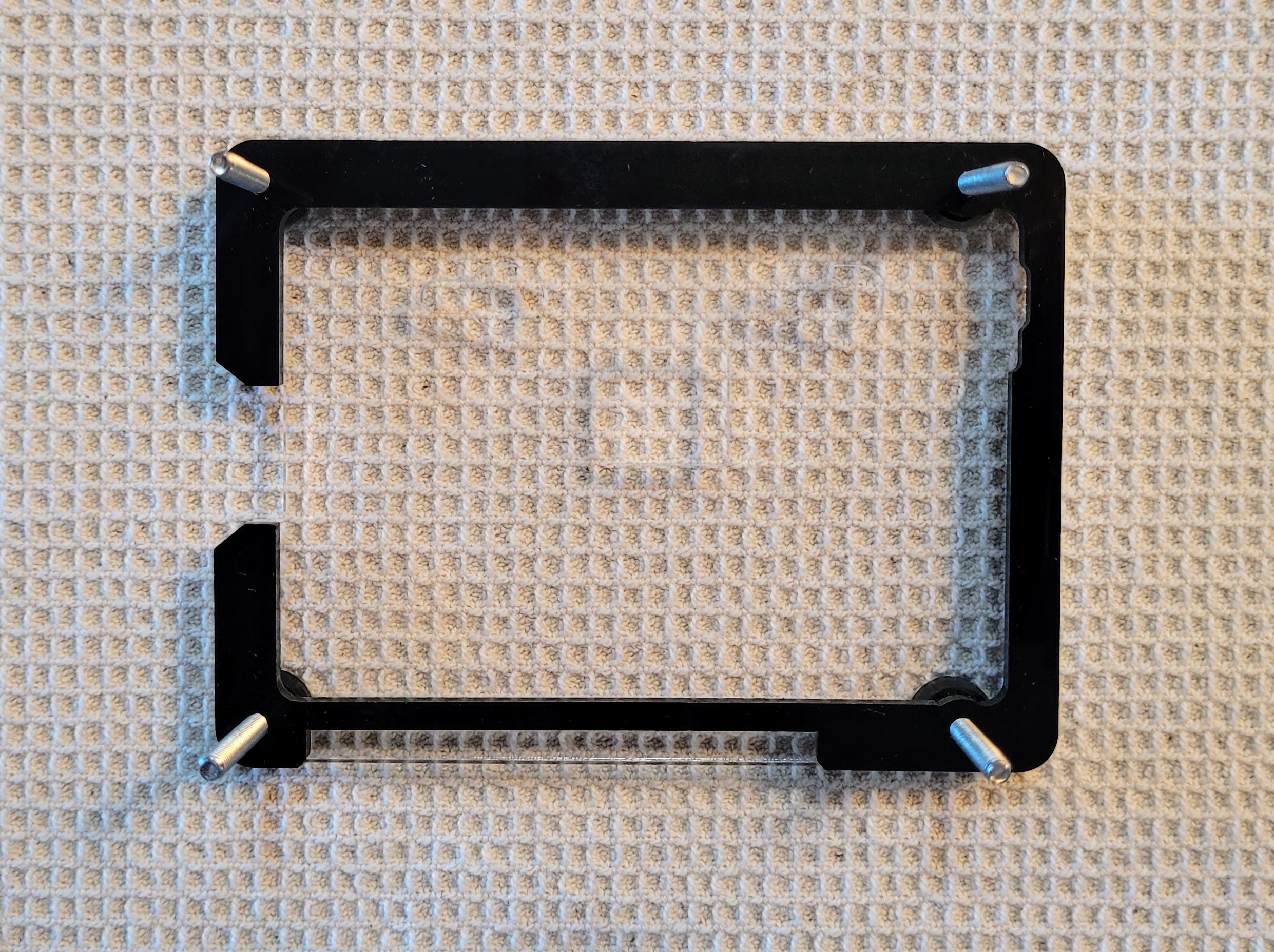 Layer 2 is black acrylic