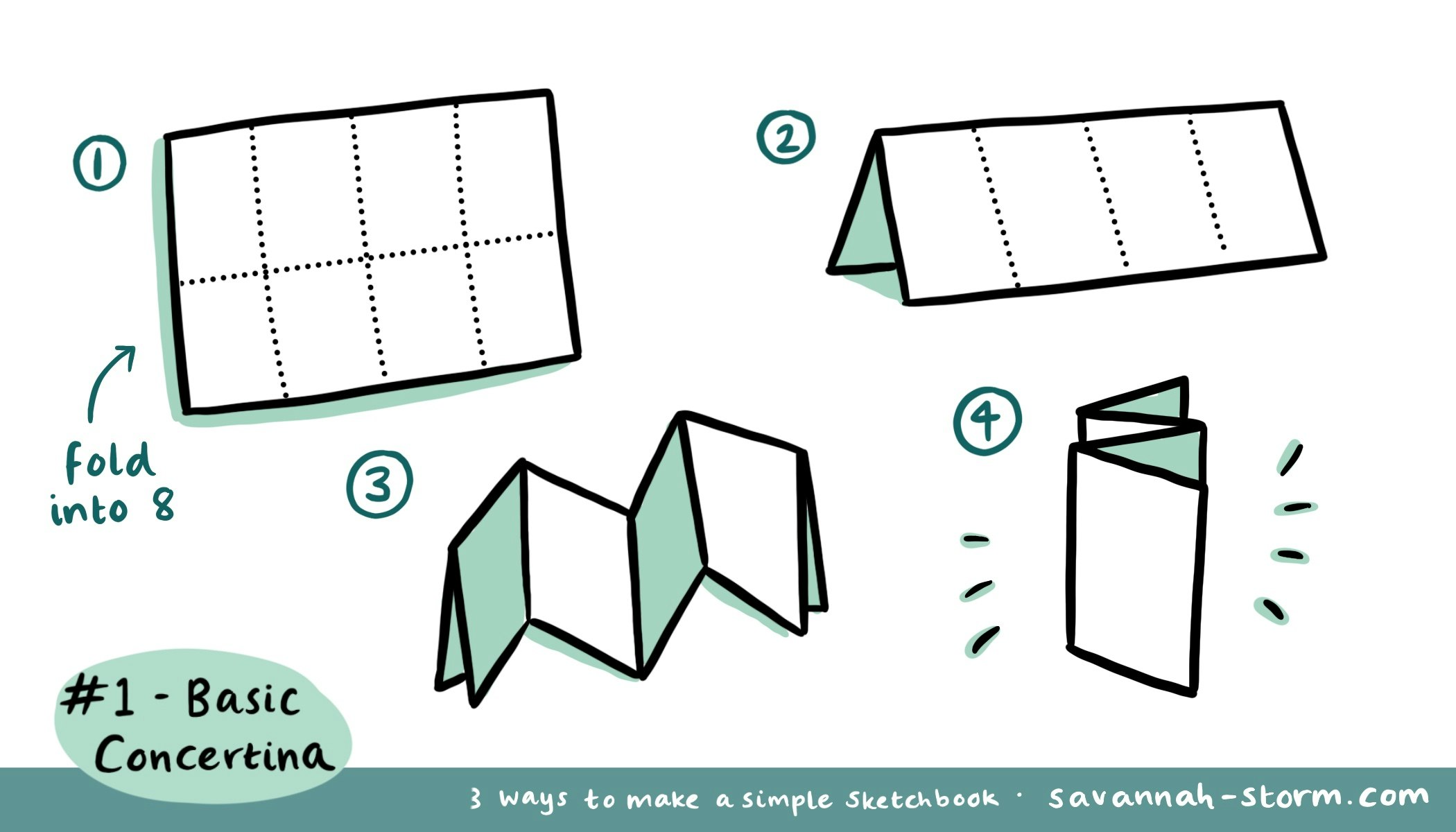 How To Fold Paper Booklets 3 Ways