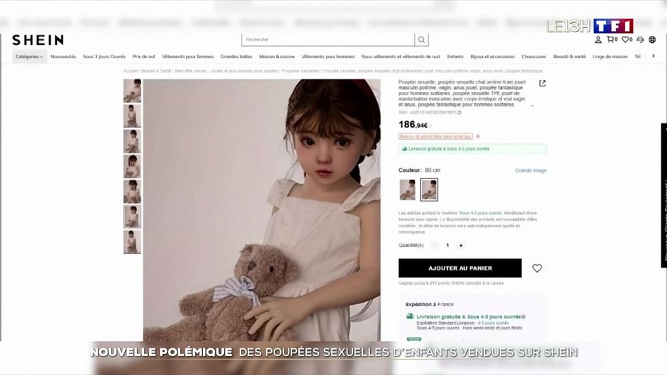 Nouvelle polémique : des poupées sexuelles d'enfants vendues sur Shein