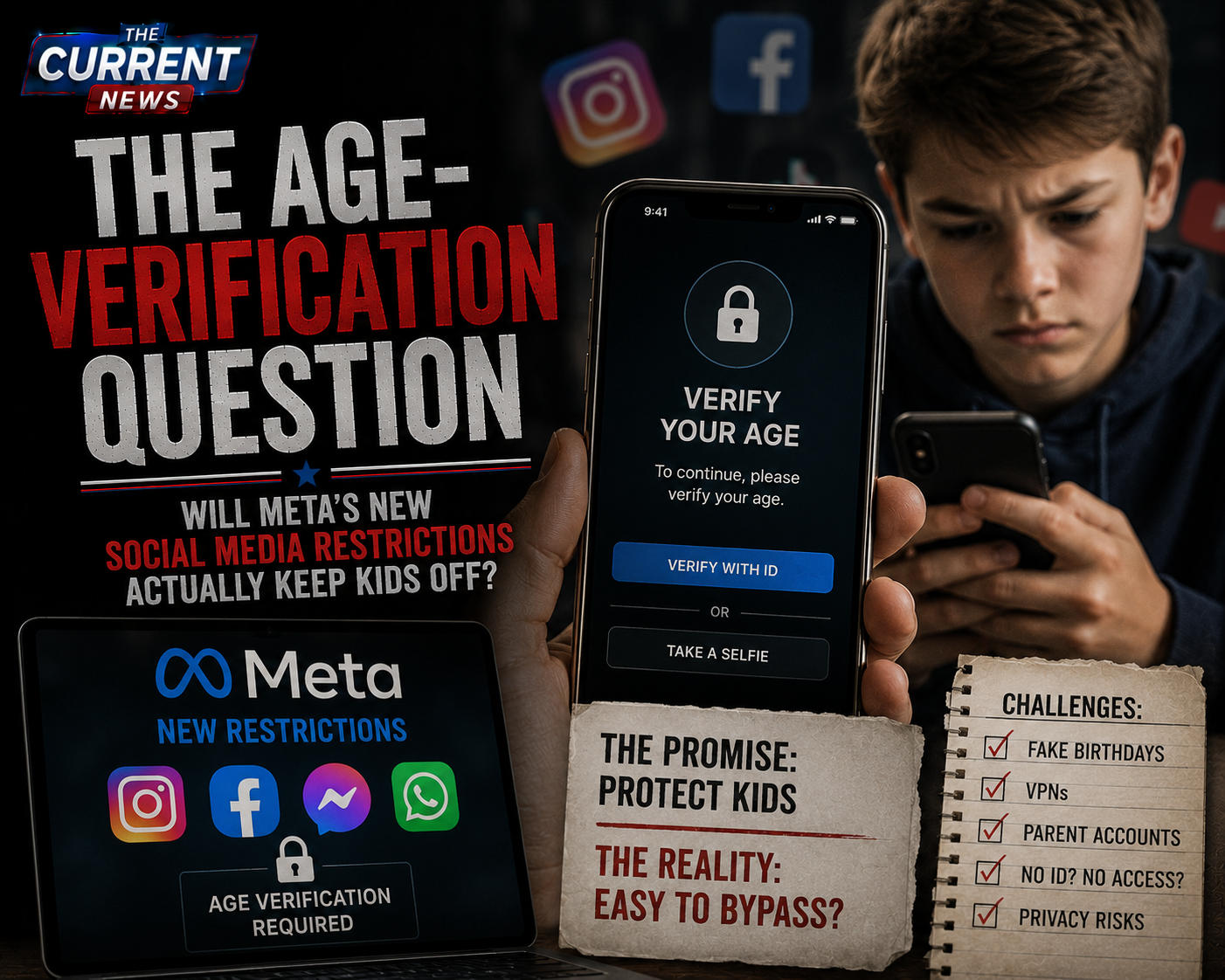 Meta's Social Media Restrictions: Will Kids Lie About Age?