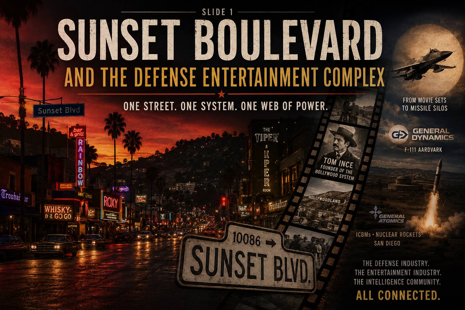 Sunset Boulevard and the Defense Entertainment Complex 