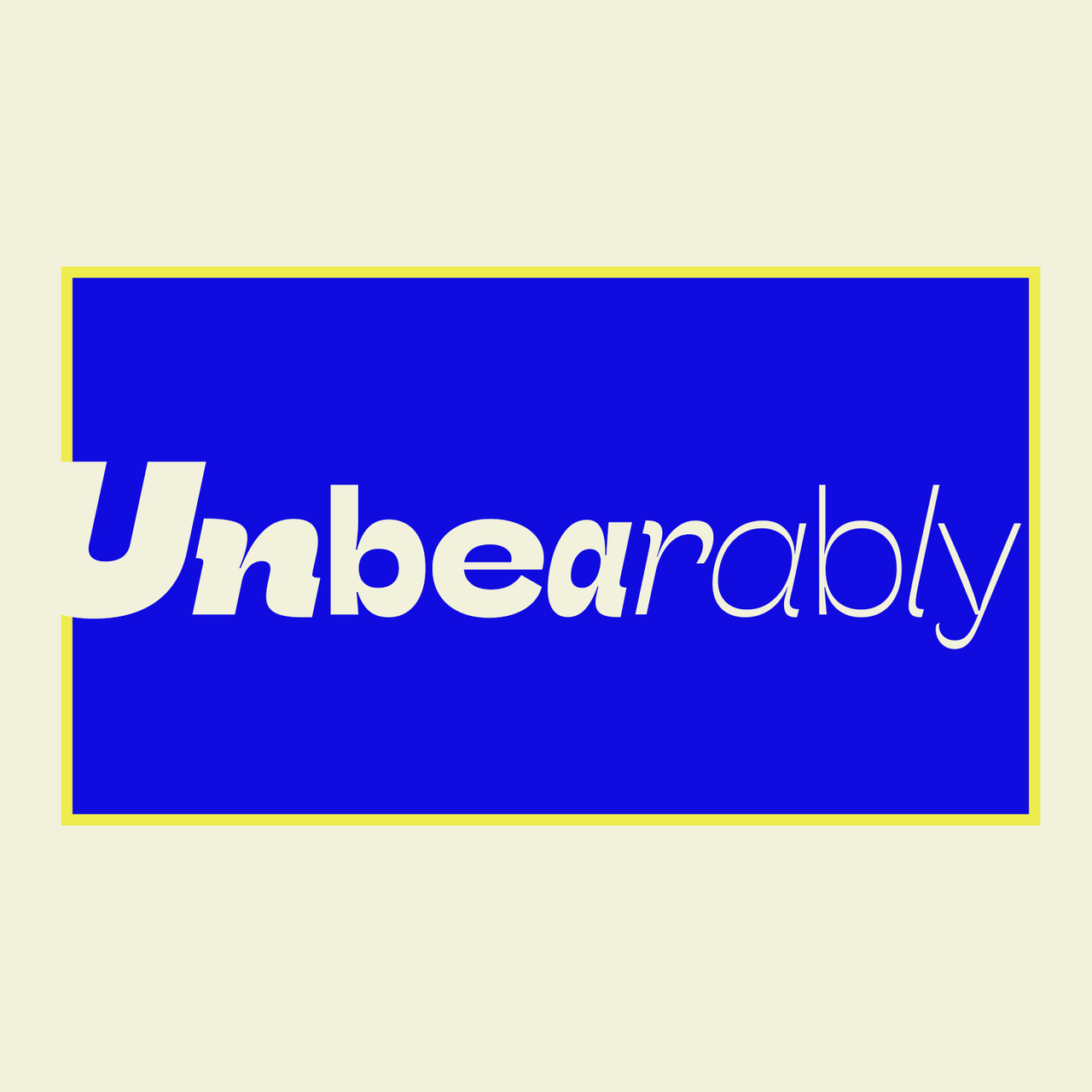 Substack banner for @unbearably