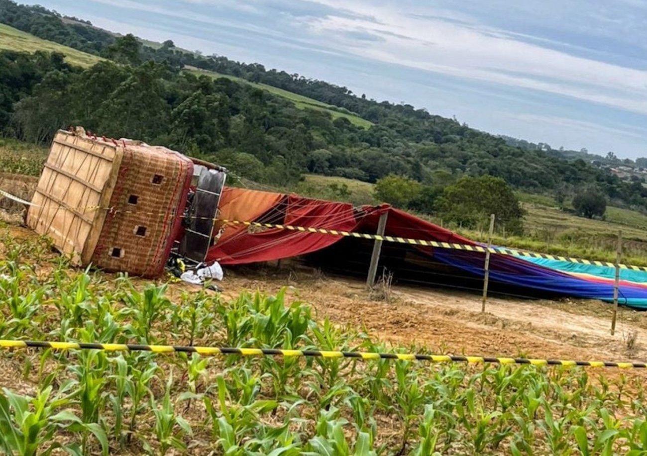 Queda de balão em SP com 35 à bordo deixa uma vítima fatal e reacende debate sobre segurança aérea