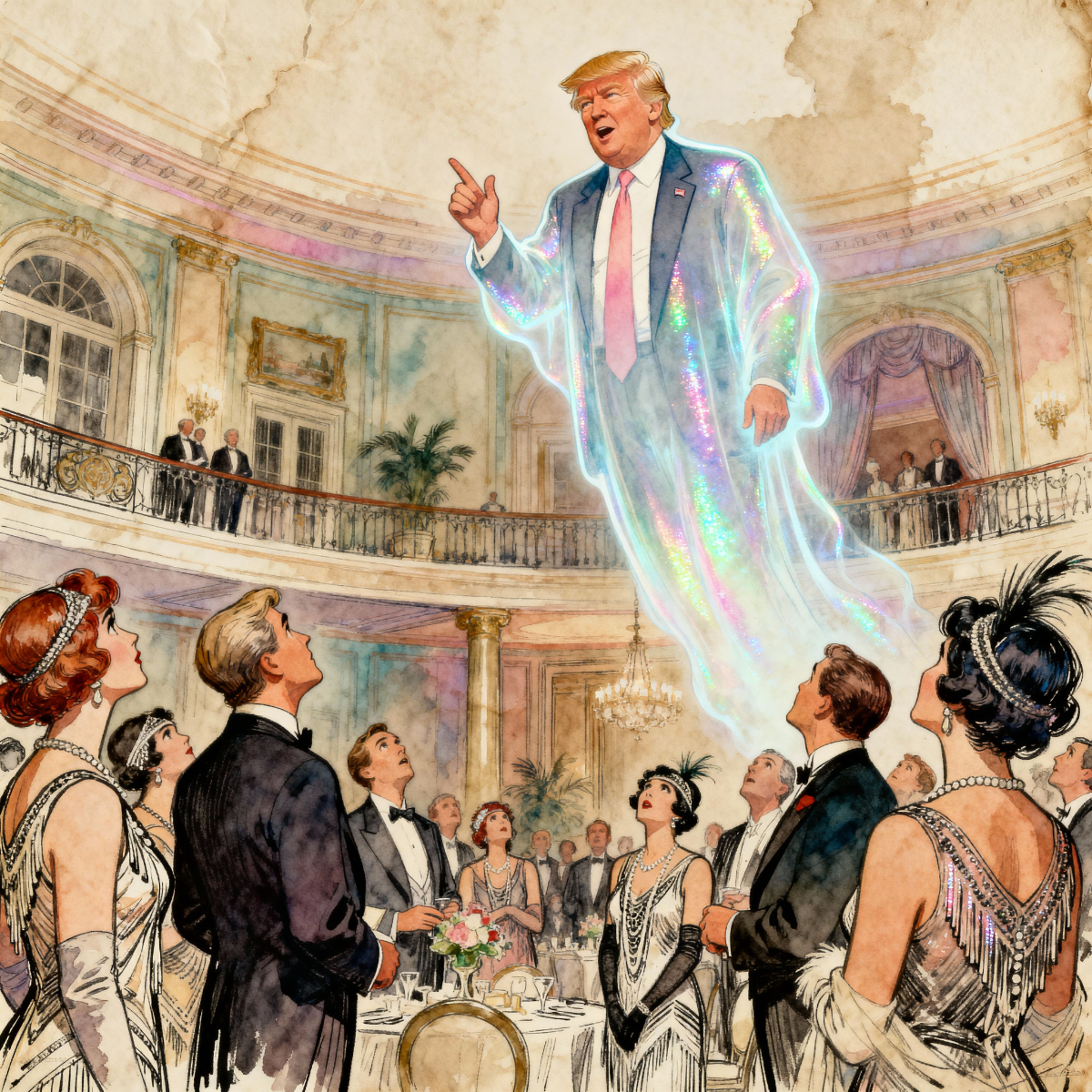 Magick Mica Trump parody art