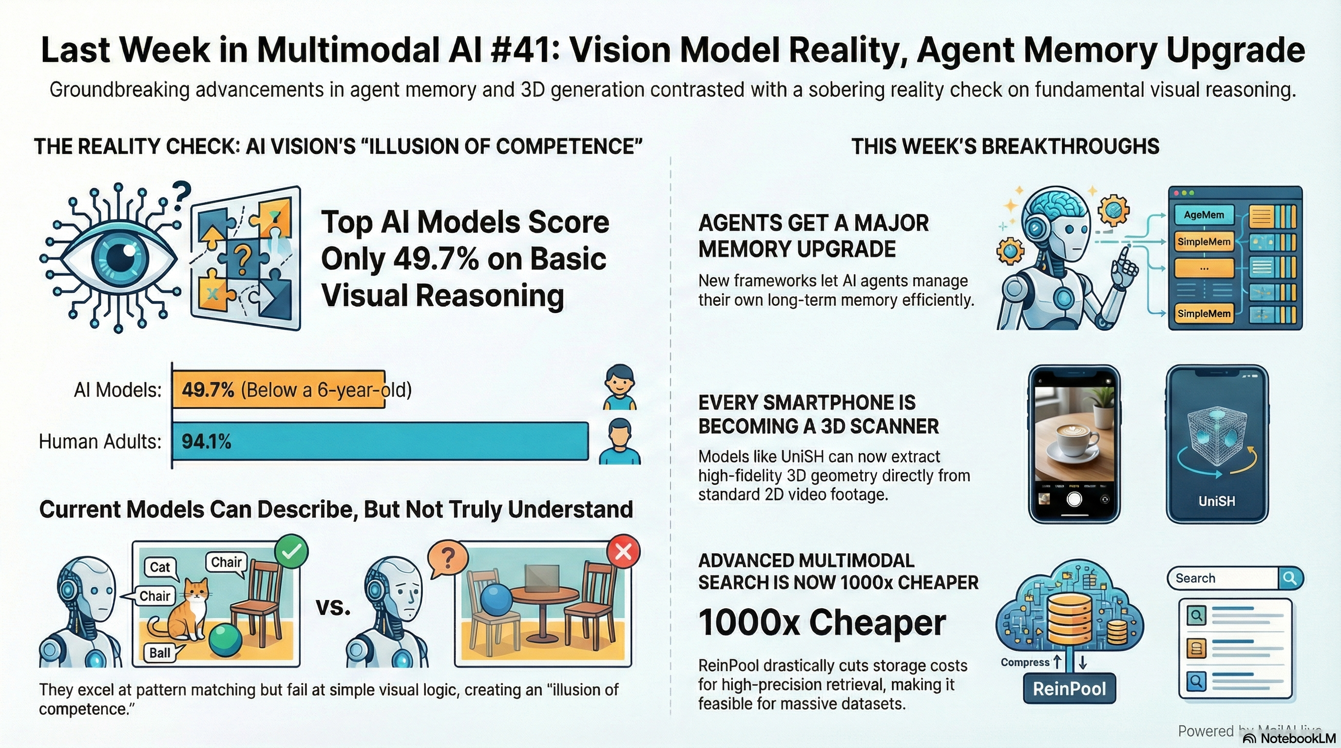 Last Week In Multimodal AI #41: Vision Model Reality, Agent Memory Upgrade