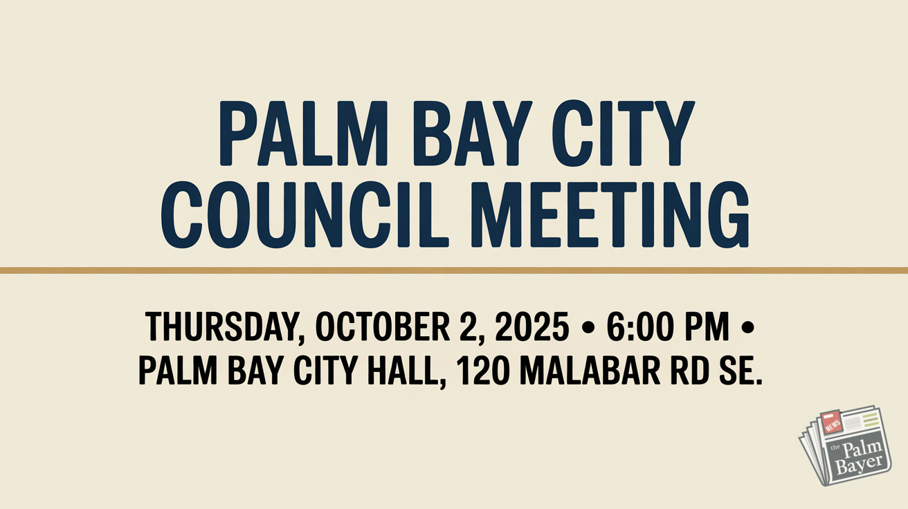 Image for article: Palm Bay City Council October 2 Meeting Preview