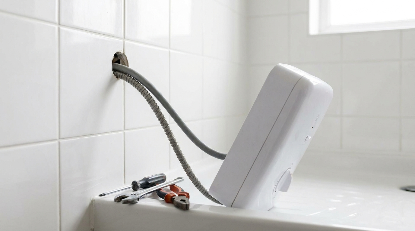 Want a more powerful electric shower? It's the cable that decides, not the shower