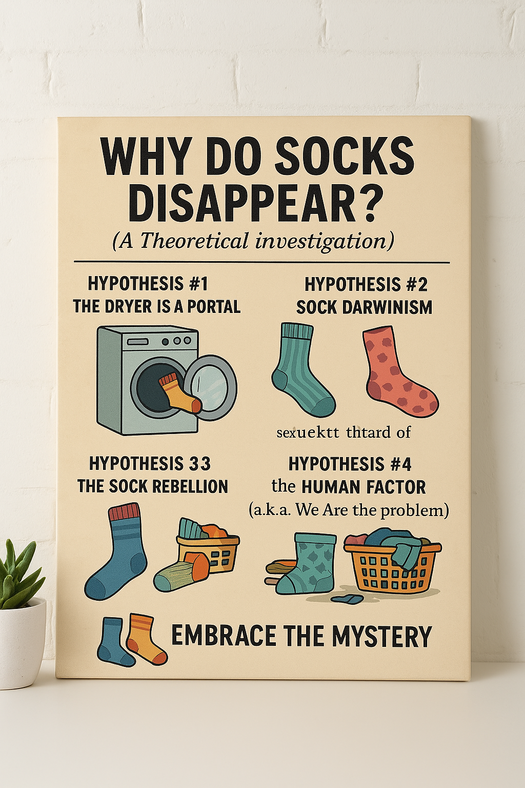 Lessons From Socks Why Do Socks Disappear? (A Theoretical Investigation)