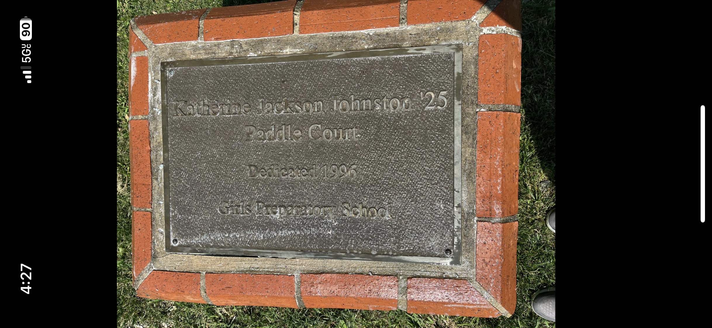 The former Katherine Jackson Johnston ‘25 Paddle Court in Chattanooga, TN
