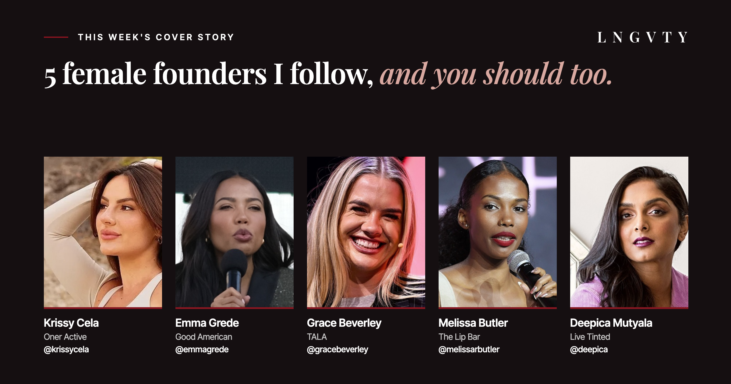 5 Female Founders To Follow This Week