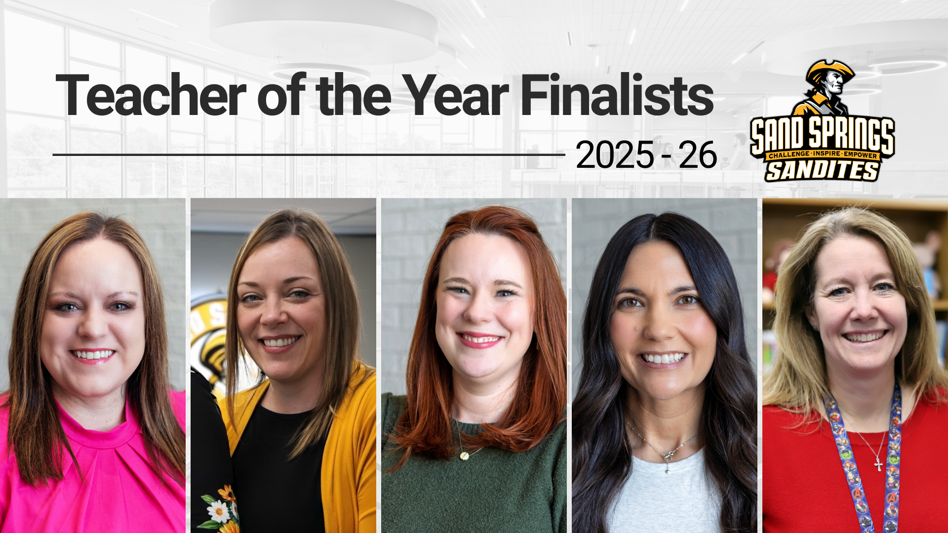 5 named SSPS Teacher of the Year finalists