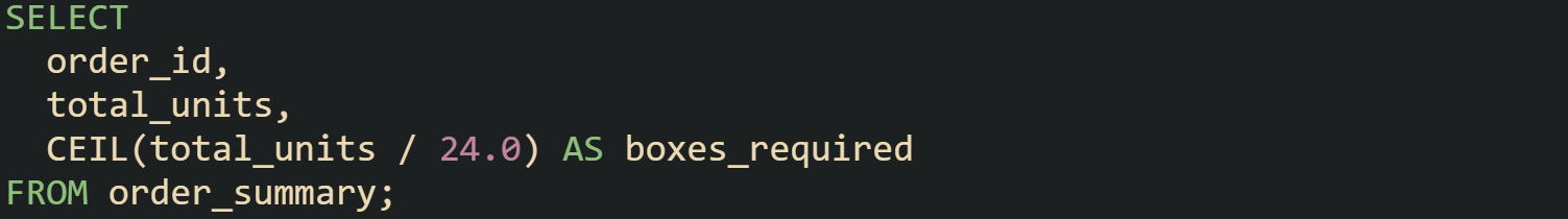 SQL Syntax for Rounding Numbers in Reports