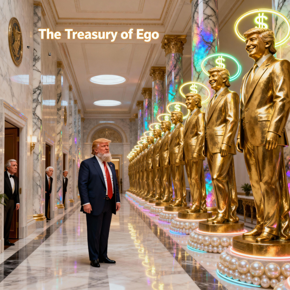 Magick Mica Trump parody art