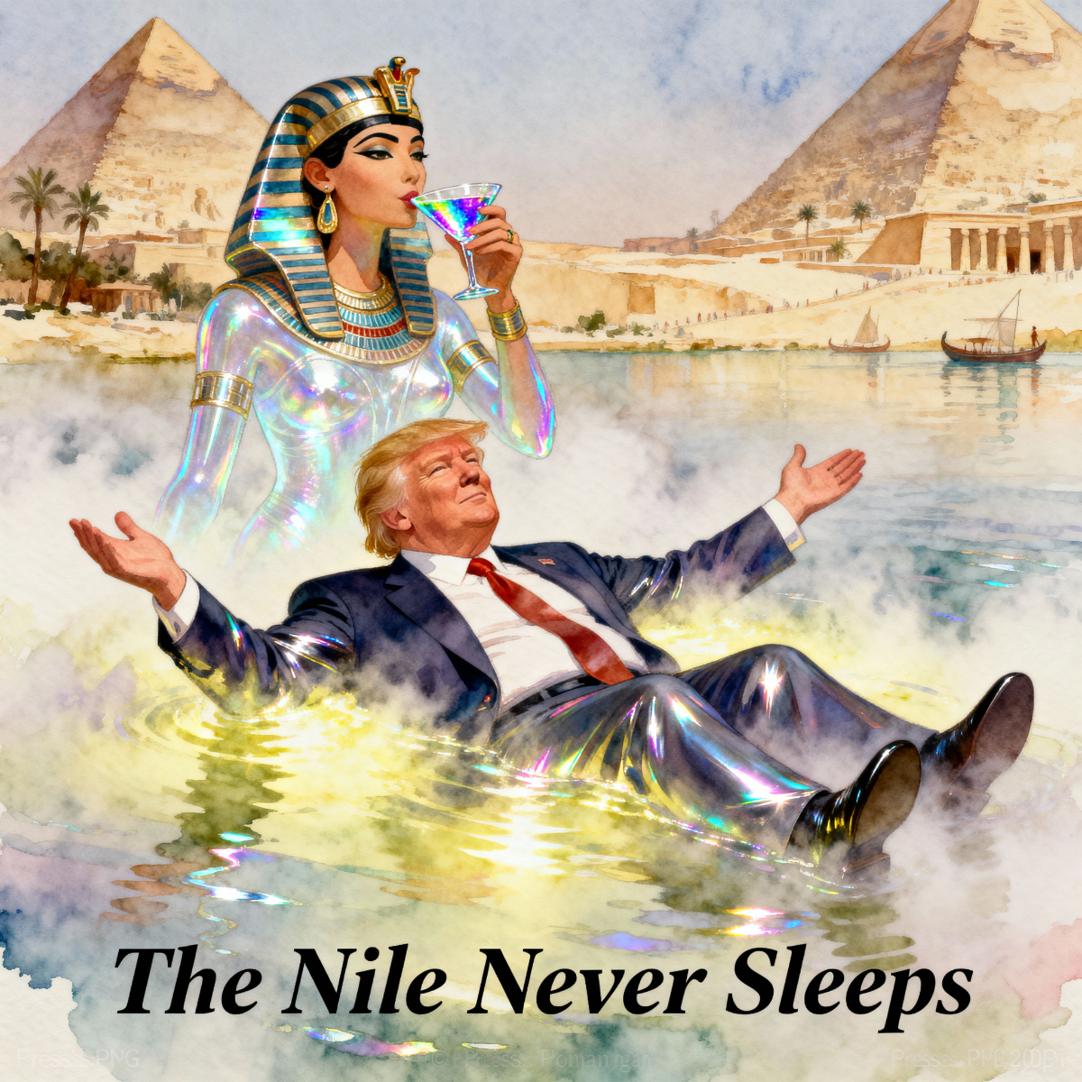 Magick Mica Trump parody art