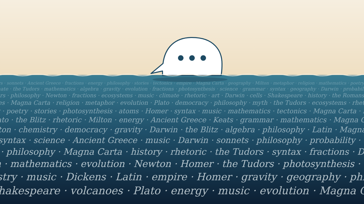 Oracy floats on a sea of knowledge