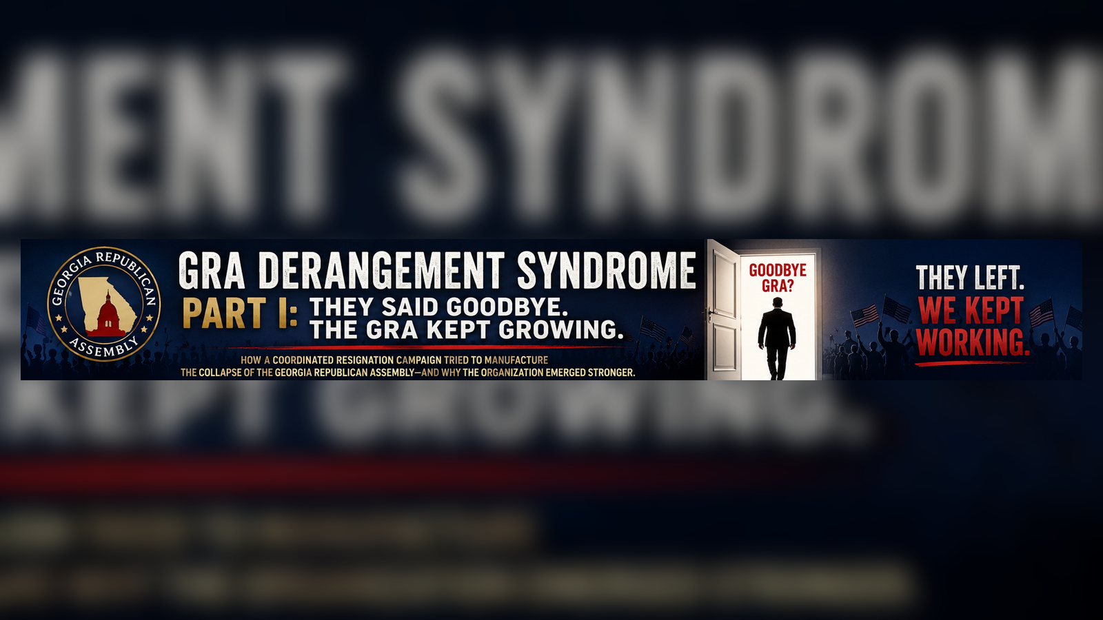 GRA Derangement Syndrome, Part I: They Said Goodbye. The GRA Kept Growing.