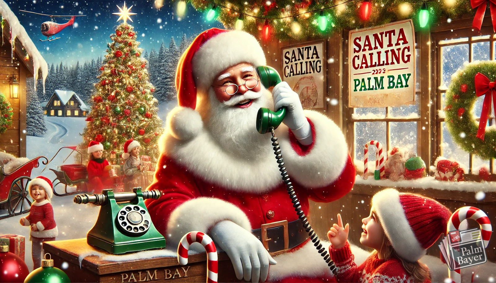 Image for article: 🎅 Santa Claus is Coming to Palm Bay: Register Now for a Call from the North Pole! 🎄