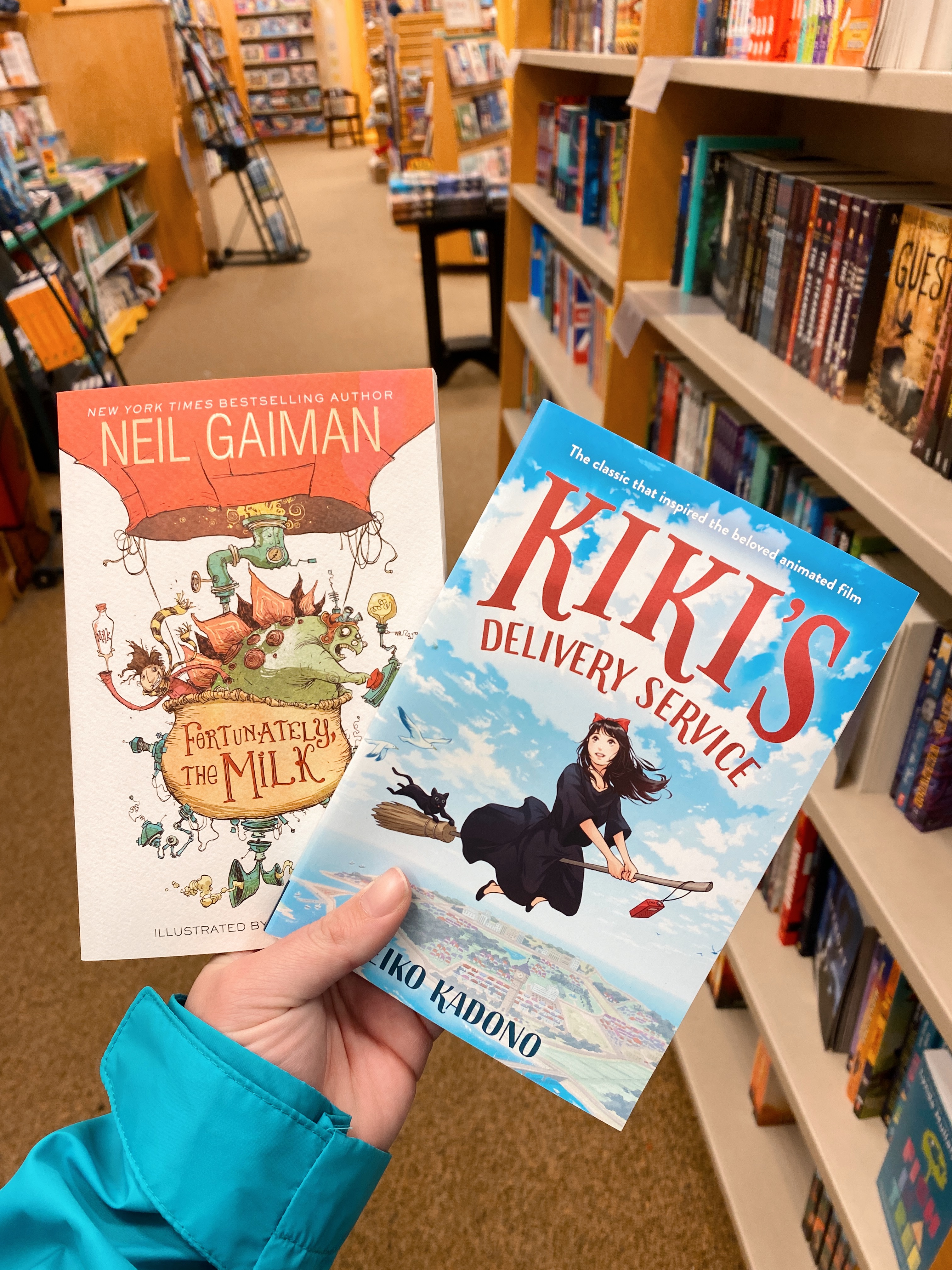 Neil Gaiman's Fortunately the Milk and Kiki's Delivery Service