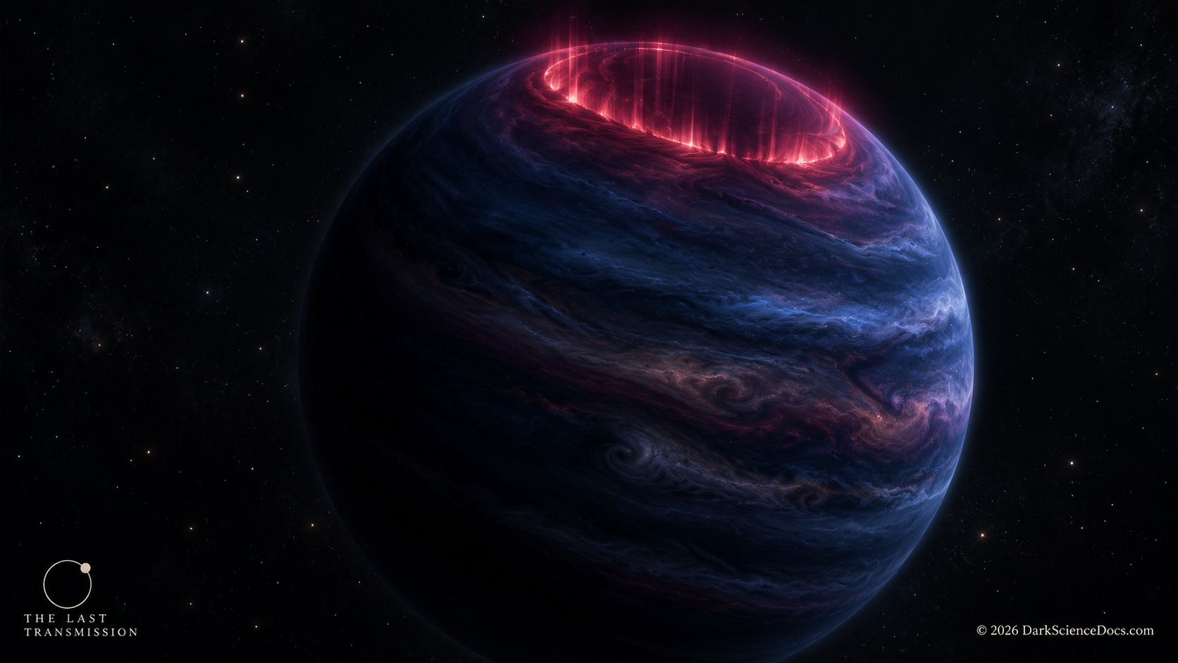 Concept artwork. A possible auroral interpretation remains a hypothesis about a cold brown-dwarf system.