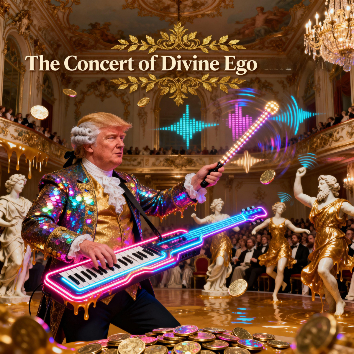 Magick Mica Trump parody art