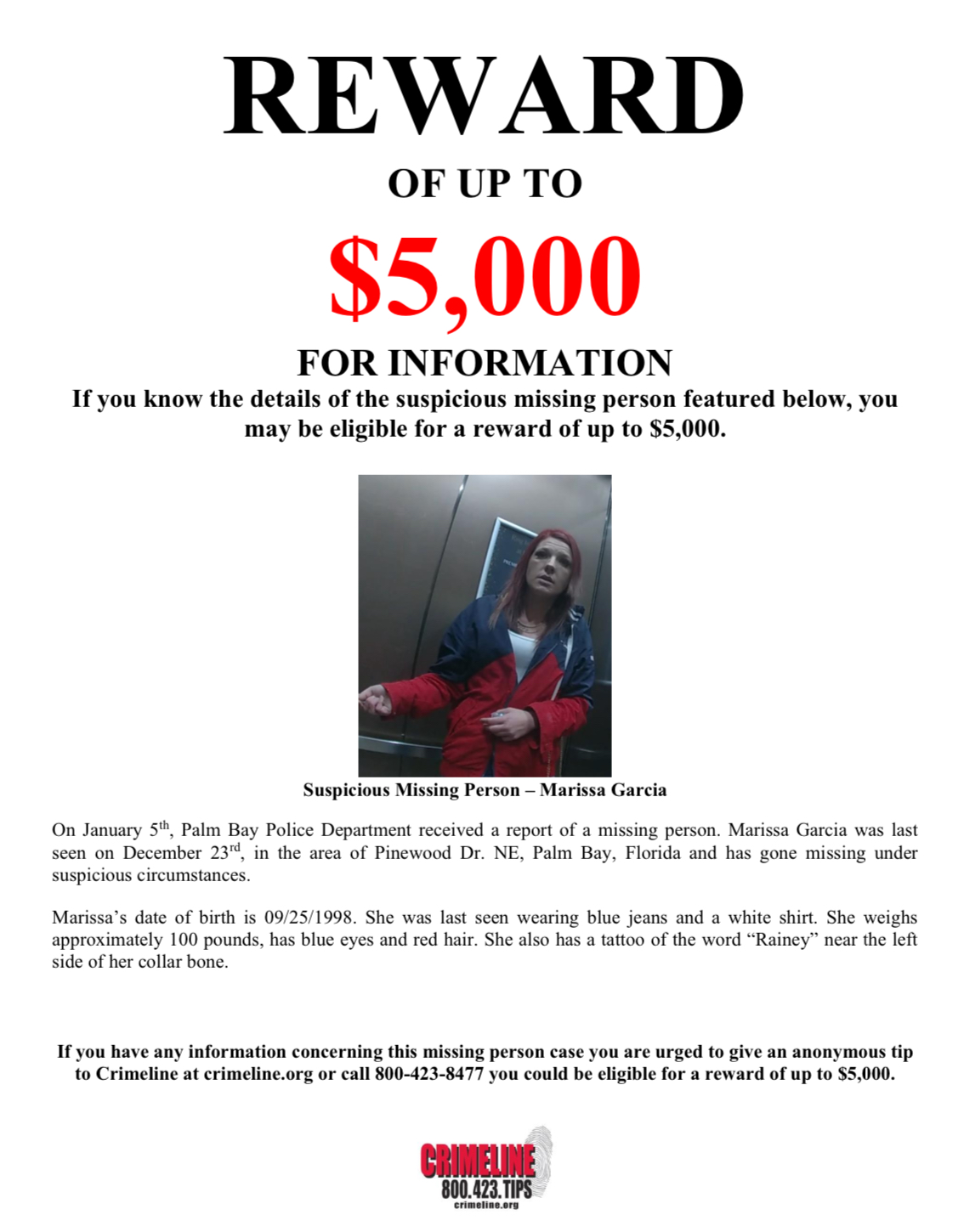 Image for article: Vanished in Palm Bay: The Search for Marissa Garcia