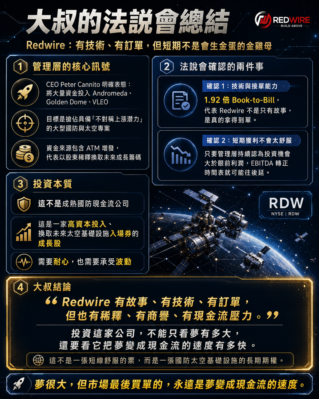 Red Wire Notes Redwire #RDW 2026 Q1 財報分析 - 大叔美股筆記 Uncle Stock Notes