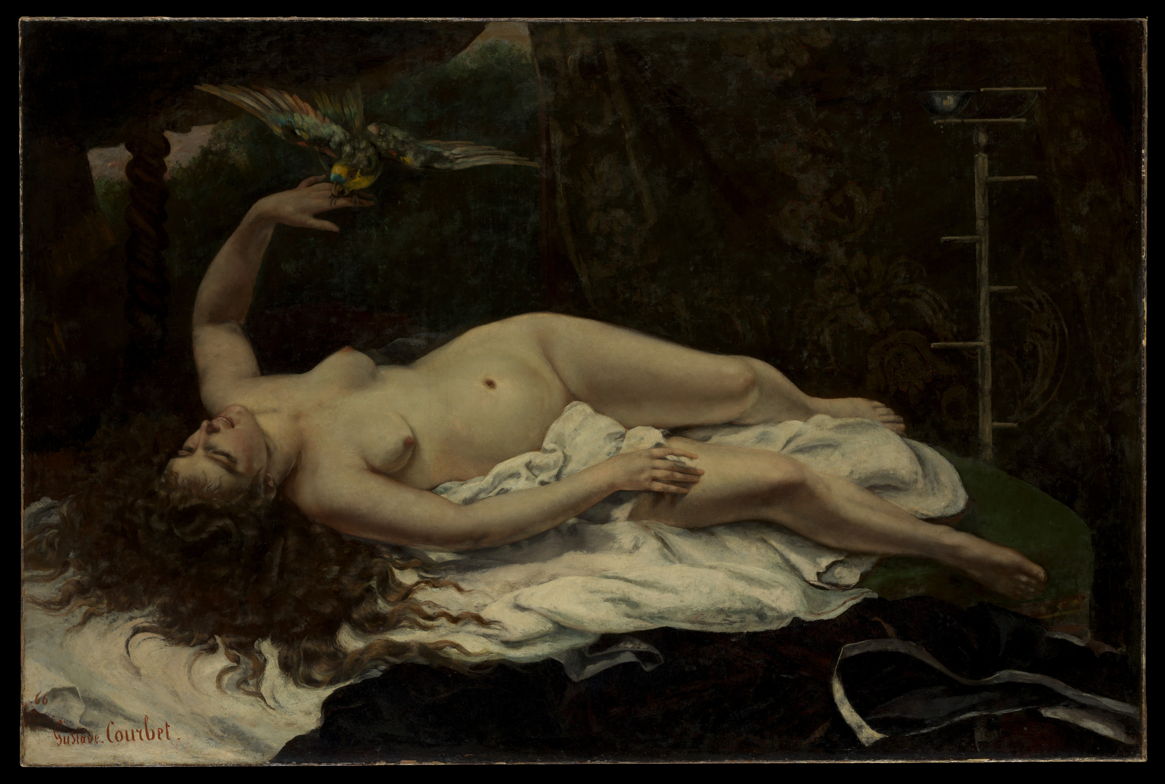 Gustave Courbet, Woman with a Parrot