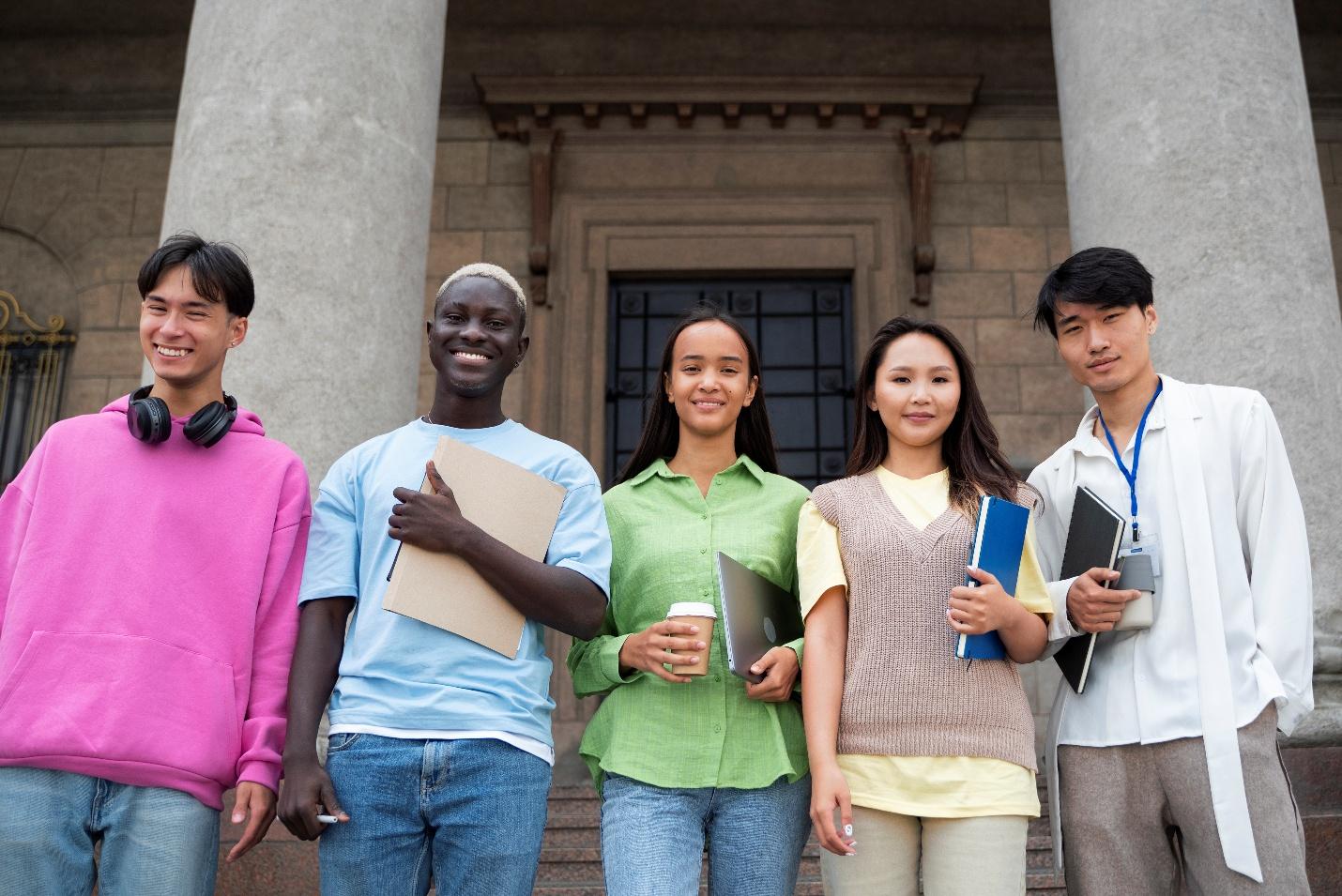 A group of students standing outside a building
AI-generated content may be incorrect. A group of students standing outside a building
AI-generated content may be incorrect.