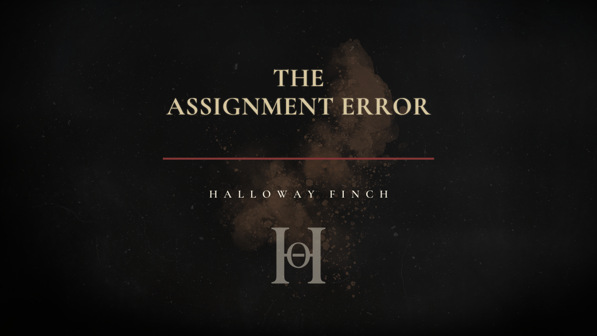 The Assignment Error