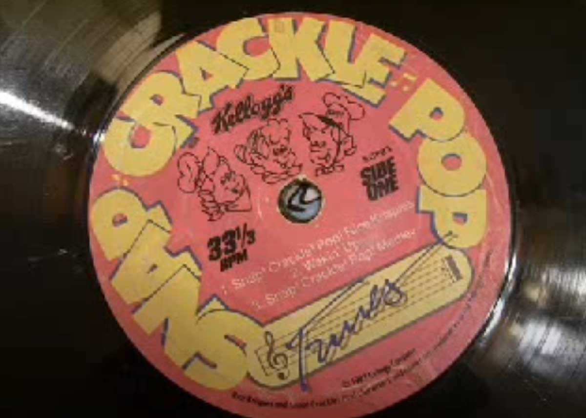 Snap Crackle Pop Tunes Rice Krispies 7 Inch Record