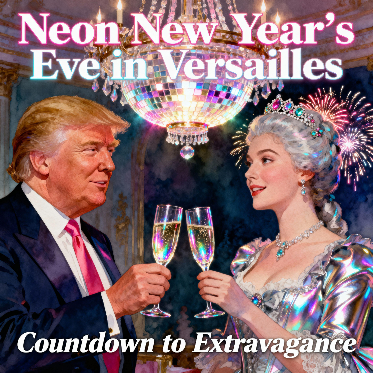 Magick Mica Trump parody art