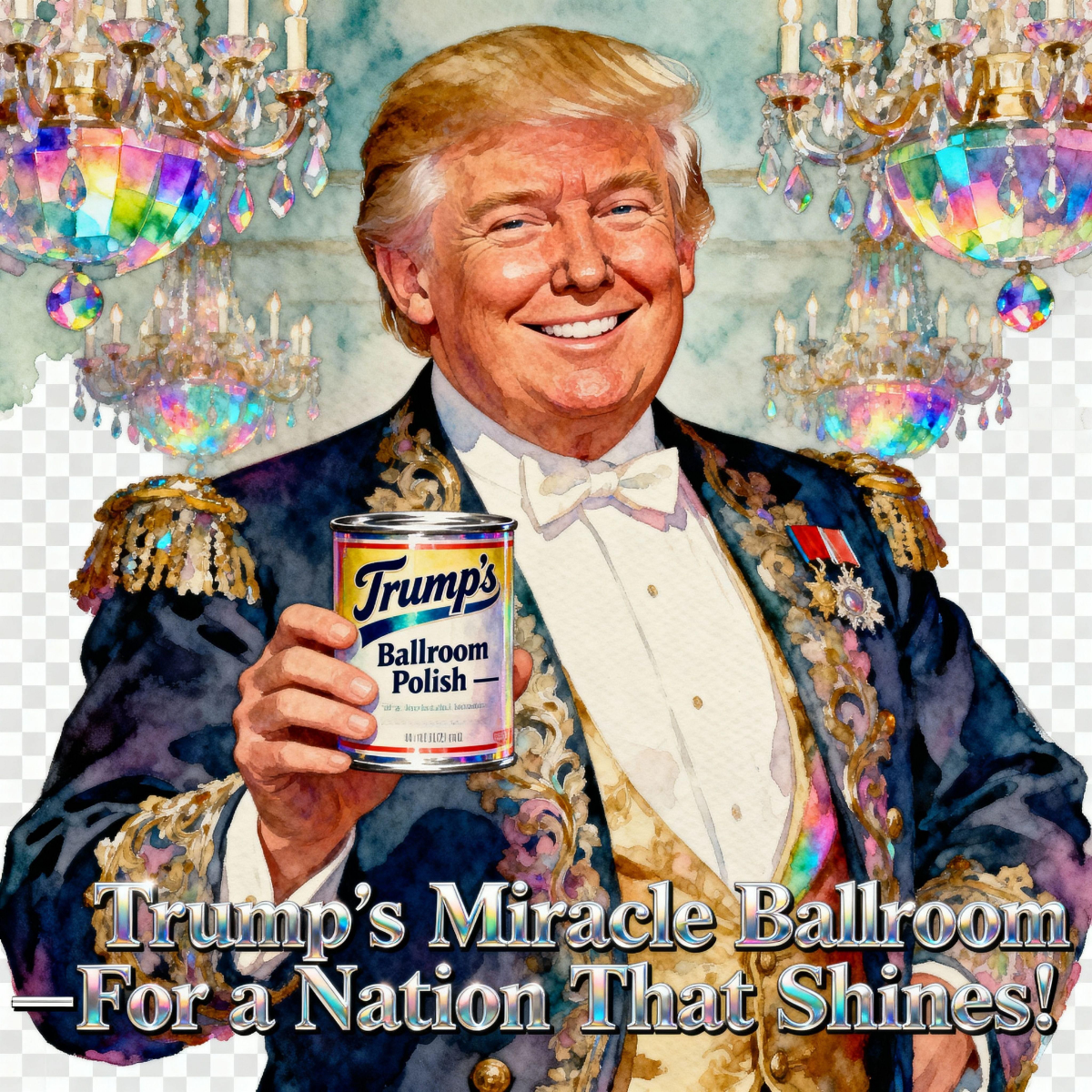 Magick Mica Trump parody art