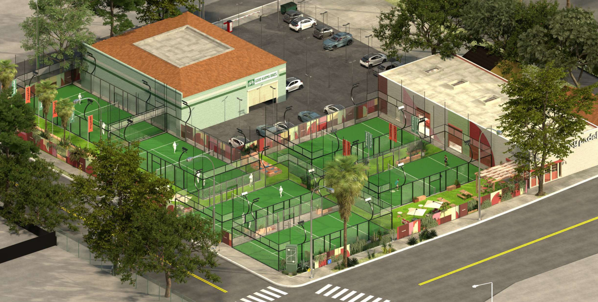Rendering of Bay Padel San Jose