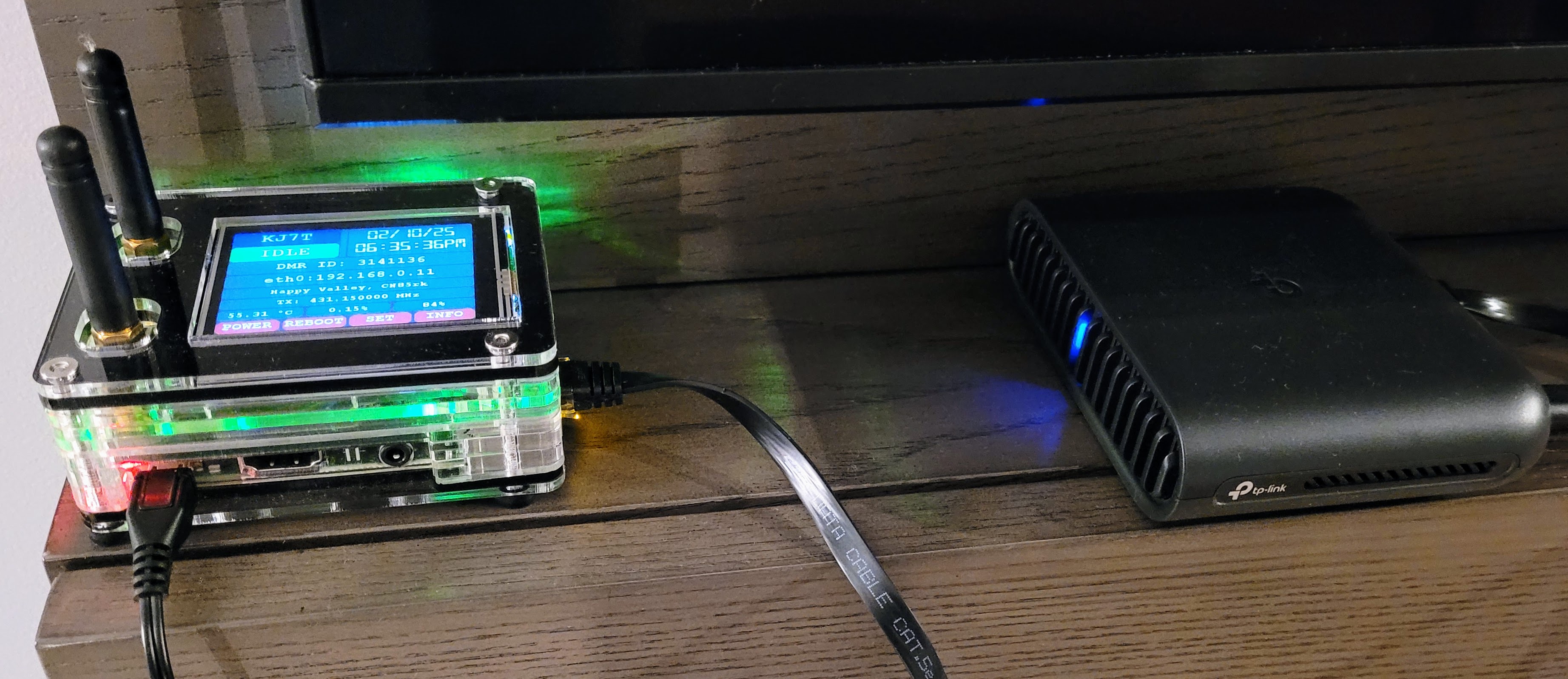 YSF hotspot with AX1500 travel router