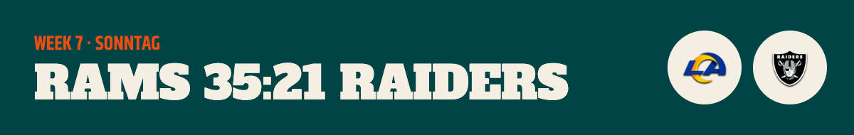 Week 7: Rams 35:21 Raiders