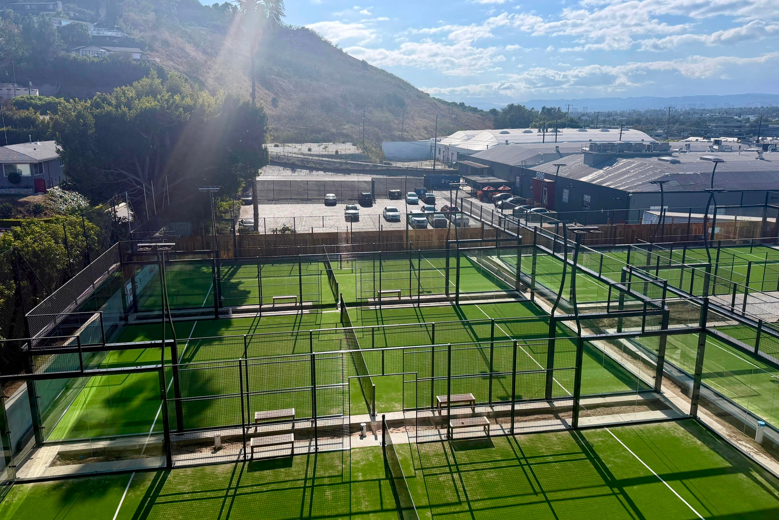 The soon-to-open Los Angeles Padel Club