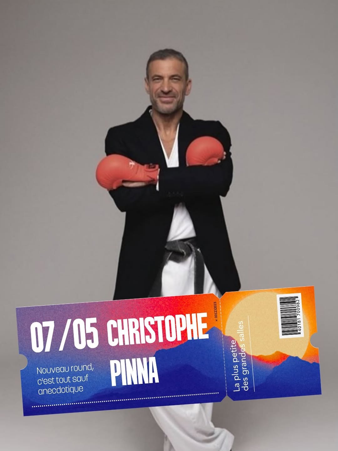 Christophe Pinna remonte sur scène pour un nouveau round