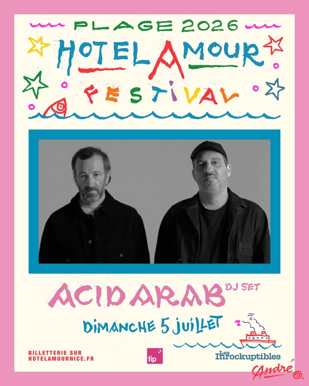 Acid Arab (re)débarque à la plage de l’Hôtel Amour !