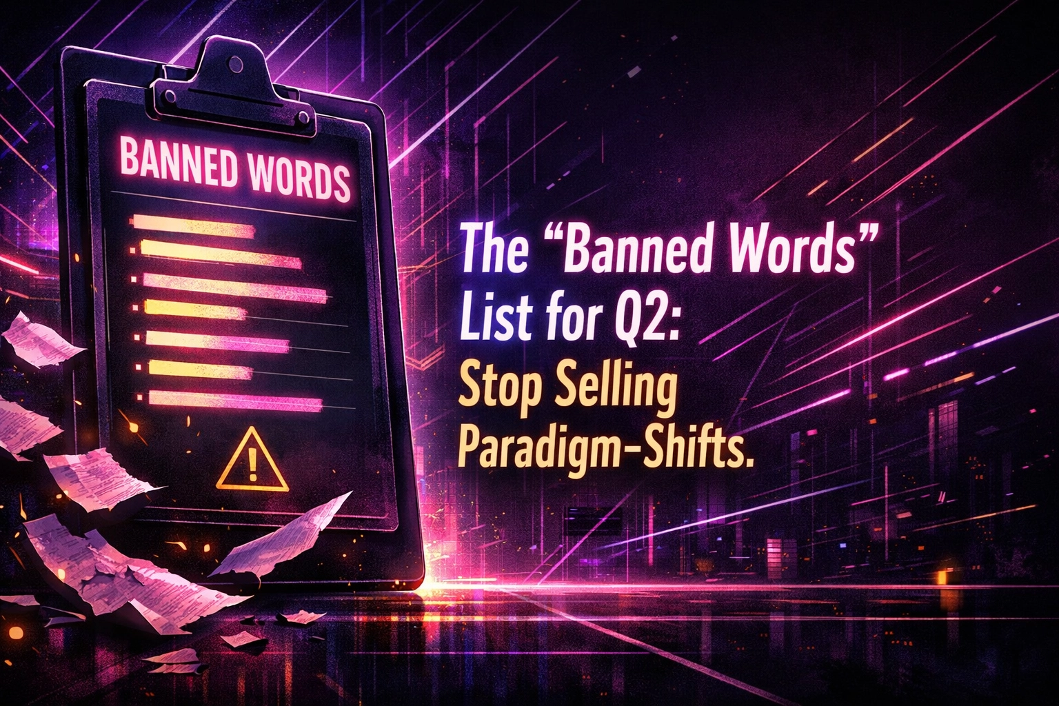 Banned Words List Background