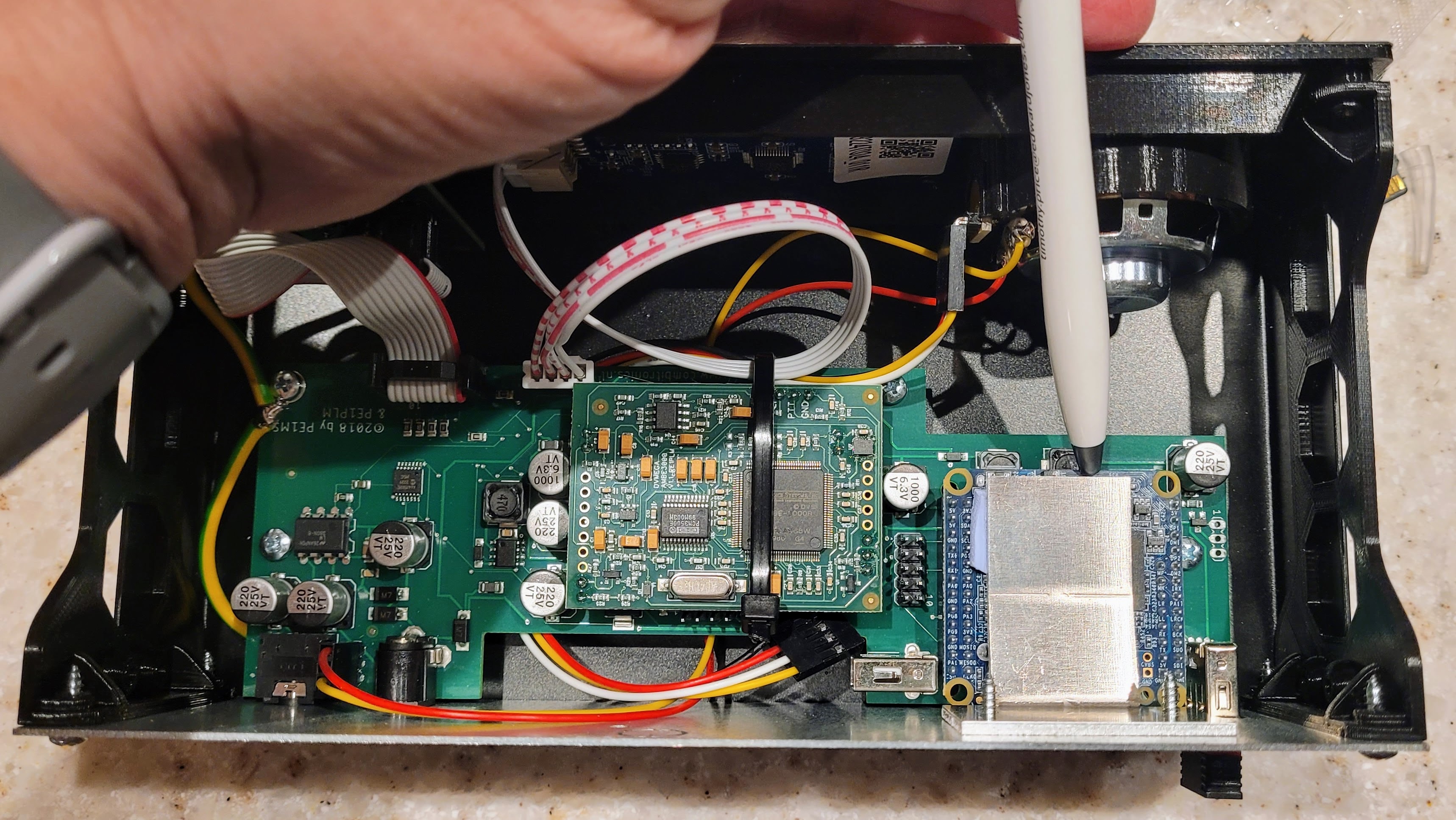 Location of microSD card