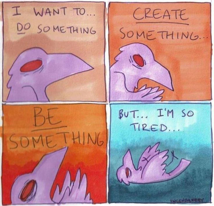 This may contain: four different types of birds with words written on them, and one bird saying i want to