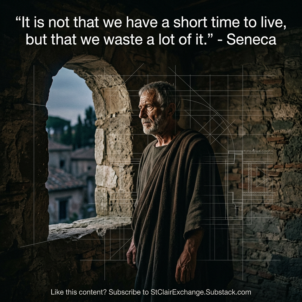 It is not that we have a short time to live, but that we waste a lot of it. - Seneca