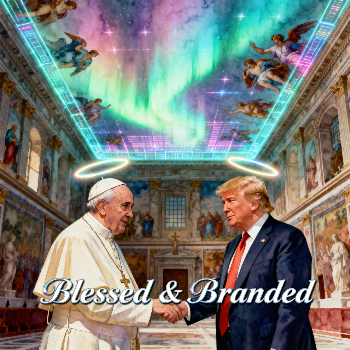 Magick Mica Trump parody art