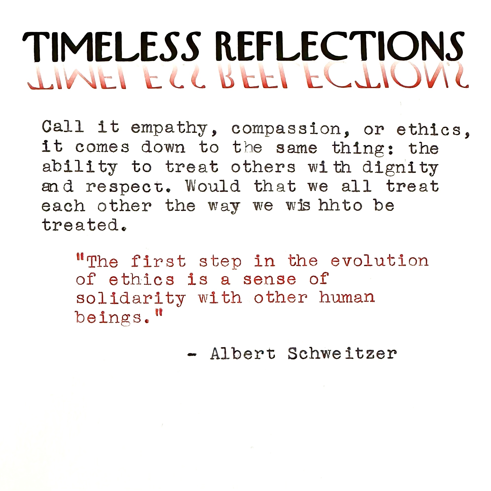 Dignity Connects Us - by Scott Monty - Timeless & Timely