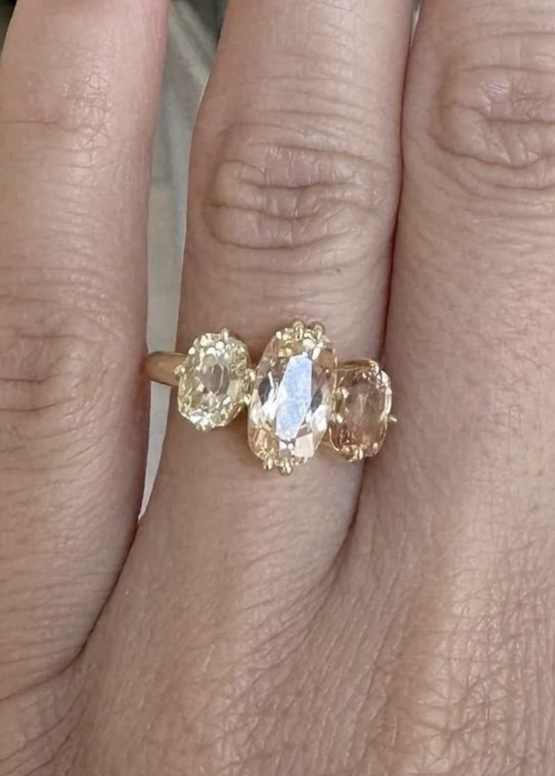 Trilogy engagement ring